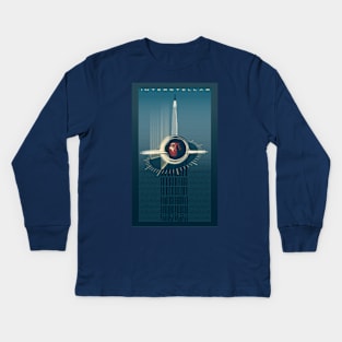 Interstellar retro poster Kids Long Sleeve T-Shirt